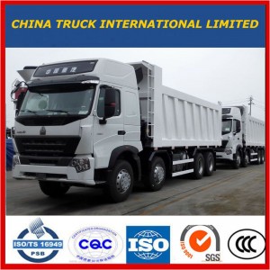 Kina 12-Wheel Sinotruk 8 * 4 12 Wheel HOWO A7 Dump Truck Price Sale