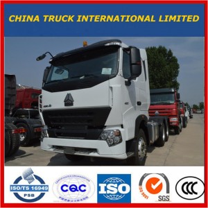 Sinotruk HOWO A7 6 * 4 10 Wheelers 420HP Diesel Heavy Duty Trailer Head / Loader Head / Tractor Tow Head