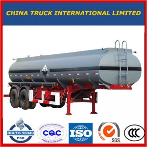 2 axlar 35m3 kolstål aluminiumlegering bränsle / cement / pulver / diesel / bensin / bensin / mjölk / bitumen / vatten / LNG / LPG / Liquid Tank Tanker Truck Semi Trailer
